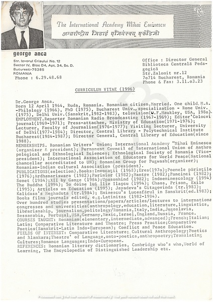 M-1308 - CV GEORGE ANCA